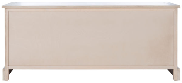 Safavieh Landers Contemporary 3-Drawer Storage Bench With Soft Sand Finish And Open Shelf For Organized Living BCH5701D