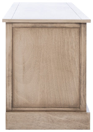Safavieh Landers Contemporary 3-Drawer Storage Bench With Soft Sand Finish And Open Shelf For Organized Living BCH5701D