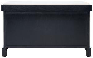Safavieh Landers Versatile Storage Bench With Cushioned Seat For Entryways, Mudrooms, And Bedrooms Black BCH5702B