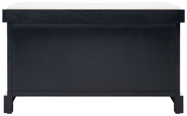 Safavieh Landers Versatile Storage Bench With Cushioned Seat For Entryways, Mudrooms, And Bedrooms Black BCH5702B