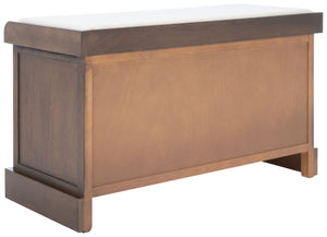 Safavieh Landers Versatile Storage Bench With Cushioned Seat For Entryways, Mudrooms, And Bedrooms Brown BCH5702C