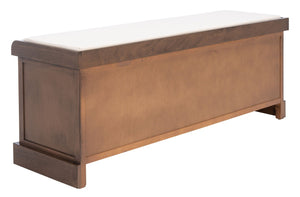 Safavieh Landers Farmhouse Storage Bench With Cushion Top And Three Basket Drawers For Entryway Organization Brown BCH5703C