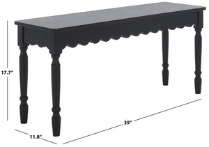 Safavieh Haven Wood Bench – Versatile Seating Solution For Entryways, Living Rooms, And Bedrooms With Style Matte Black , Wood Bch5704b