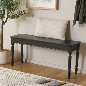 Safavieh Haven Wood Bench – Versatile Seating Solution For Entryways, Living Rooms, And Bedrooms With Style Matte Black , Wood Bch5704b