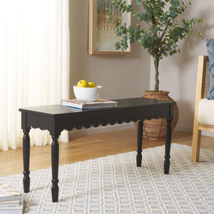 Safavieh Haven Wood Bench – Versatile Seating Solution For Entryways, Living Rooms, And Bedrooms With Style Matte Black , Wood Bch5704b