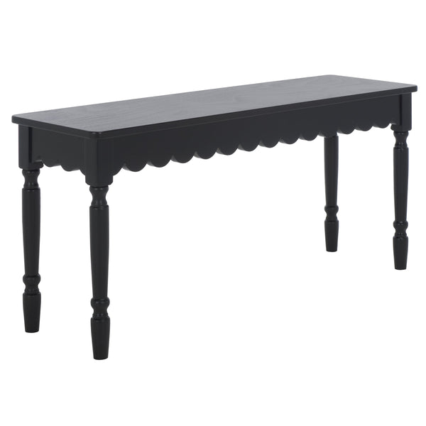 Safavieh Haven Wood Bench – Versatile Seating Solution For Entryways, Living Rooms, And Bedrooms With Style Matte Black , Wood Bch5704b