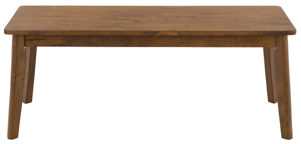 Safavieh Tevin Upholstered Bench Solid Rubberwood Frame Mid-Century Entryway Bedroom Seat Walnut BCH5900A