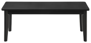 Safavieh Tevin Upholstered Bench Solid Rubberwood Frame Mid-Century Entryway Bedroom Seat Black BCH5900B