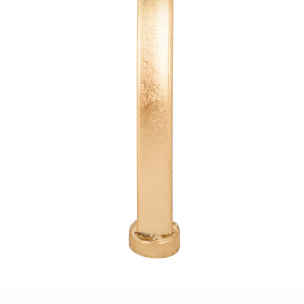 Safavieh Jasmine Tufted Bench - Luxurious Black Upholstered Seating With Gold Foil Base For Modern Spaces BCH6200A