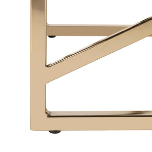 Safavieh Farah Tufted Rectangular Bench - Luxe Black Velvet With Gold Foil Base, Versatile Modern Accent Piece BCH6201A