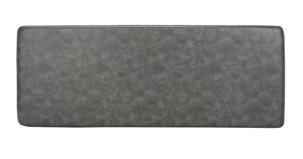 Safavieh Elise Rectangular Bench - Stylish Transitional Seating For Living Room, Bedroom, Or Entryway Décor Grey Pu/Black BCH6302B