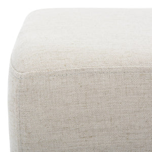 Safavieh Elise Rectangular Bench - Stylish Transitional Seating For Living Room, Bedroom, Or Entryway Décor Light Grey Linen/Black BCH6302D