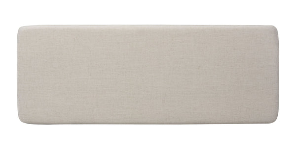 Safavieh Elise Rectangular Bench - Stylish Transitional Seating For Living Room, Bedroom, Or Entryway Décor Light Grey Linen/Black BCH6302D