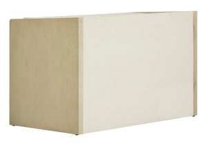 Safavieh Percy Storage Bench - Chic Belgian Design With Open Shelving For Entryway, Bedroom & Living Room Use White Wash/Beige Linen BCH6400B