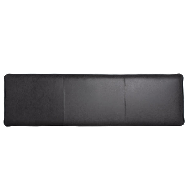 Safavieh Kara Cushioned X Bench – Stylish Minimalist Seating For Entryways, Living Rooms & Bedroom Decor Grey Pu/Black BCH6402A