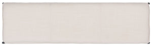 Safavieh Kara Cushioned X Bench – Stylish Minimalist Seating For Entryways, Living Rooms & Bedroom Decor Light Beige Linen/Black BCH6402D