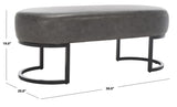 Safavieh Bellezza Oval Bench XII23 Grey Metal BCH6403A