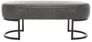 Safavieh Bellezza Oval Bench XII23 Grey Metal BCH6403A