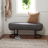 Safavieh Bellezza Oval Bench XII23 Grey Metal BCH6403A