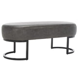 Safavieh Bellezza Oval Bench XII23 Grey Metal BCH6403A