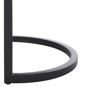 Safavieh Bellezza Oval Bench - Modern Minimalist Seating With Soft Vegan Leather And Striking Black Base Cognac BCH6403B