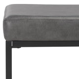 Safavieh Yomi 2 Rail Shelf Bench Grey / Black BCH6404A