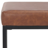 Safavieh Yomi 2 Rail Shelf Bench Brown  / Black  BCH6404B