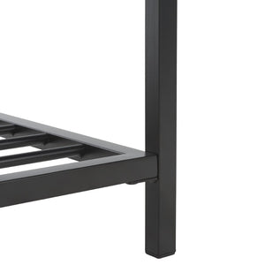 Safavieh Yomi 2 Rail Shelf Bench - Modern Comfort Meets Functionality For Your Entryway Or Living Space Brown  / Black BCH6404B
