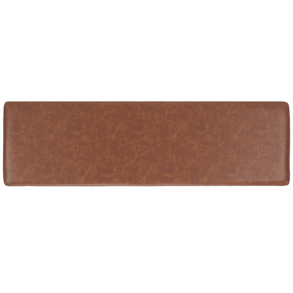 Safavieh Yomi 2 Rail Shelf Bench - Modern Comfort Meets Functionality For Your Entryway Or Living Space Brown  / Black BCH6404B