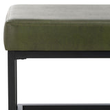 Safavieh Yomi 2 Rail Shelf Bench Dark Green / Black BCH6404C