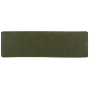 Safavieh Yomi 2 Rail Shelf Bench - Modern Comfort Meets Functionality For Your Entryway Or Living Space Dark Green / Black BCH6404C