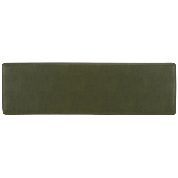 Safavieh Yomi 2 Rail Shelf Bench - Modern Comfort Meets Functionality For Your Entryway Or Living Space Dark Green / Black BCH6404C