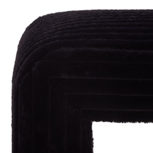 Safavieh Arihana Bench - Stylish Rubberwood Seating For Entryway, Living Room & Home Decor Enhancement Black Wood ,Foam ,Fabric Bch6405a