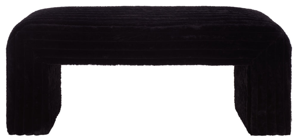 Safavieh Arihana Bench - Sleek Durable Seating Solution For Entryways, Living Rooms & Bedrooms With Style Black BCH6405A