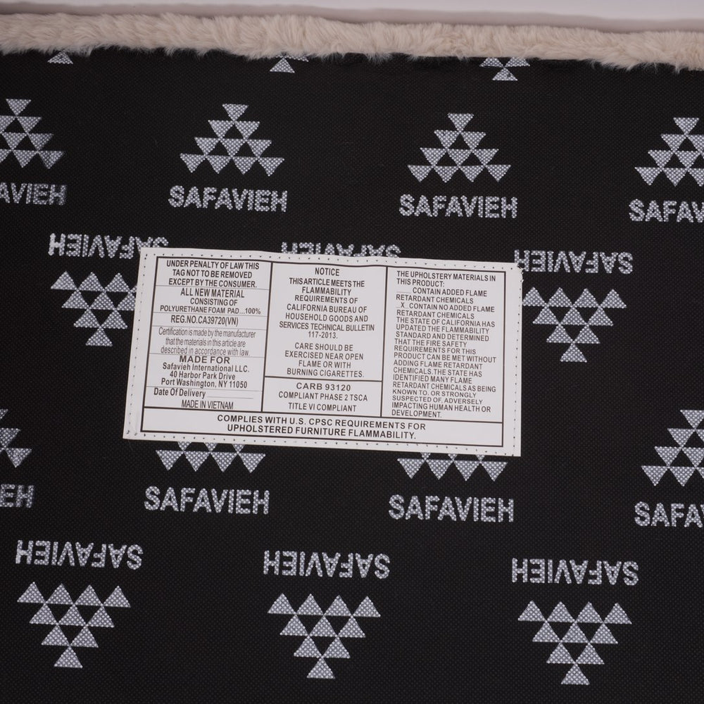 Safavieh Arihana Bench - Stylish Rubberwood Seating For Entryway, Living Room & Home Decor Enhancement Black Wood ,Foam ,Fabric Bch6405b