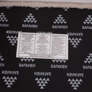 Safavieh Arihana Bench - Stylish Rubberwood Seating For Entryway, Living Room & Home Decor Enhancement Black Wood ,Foam ,Fabric Bch6405b