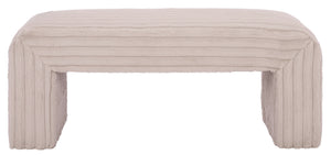 Safavieh Arihana Bench - Stylish Rubberwood Seating For Entryway, Living Room & Home Decor Enhancement Black Wood ,Foam ,Fabric Bch6405b