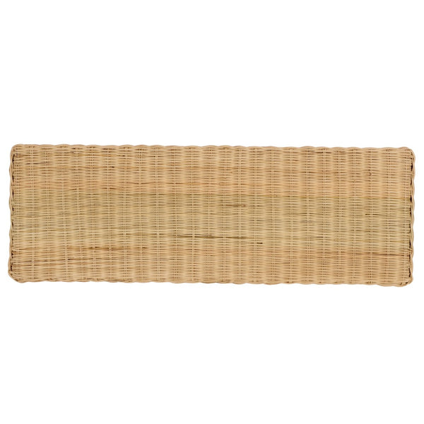 Safavieh SHAZZA Weaved Bench - Handcrafted Rattan & Mango Wood Seating, Perfect for Entryways & Living Rooms BCH6501A