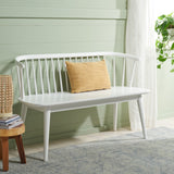 Safavieh Blanchard Spindle Bench XII23 White Rubber Wood BCH8500B