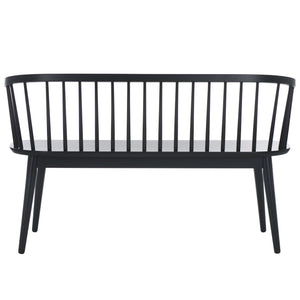 Safavieh Blanchard Spindle Bench In Matte Black - Timeless Elegance For Entryways, Dining Rooms & More Matte Black , Wood Bch8500d