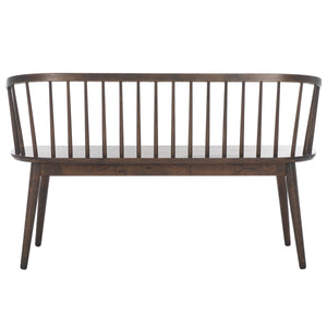 Safavieh Blanchard Spindle Bench BCH8500G Dark Walnut