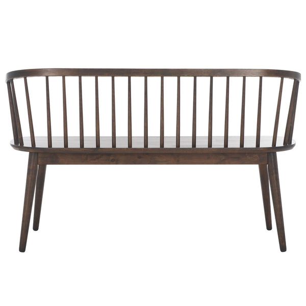 Safavieh Blanchard Spindle Bench BCH8500G Dark Walnut