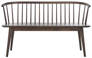 Safavieh Blanchard Spindle Bench BCH8500G Dark Walnut