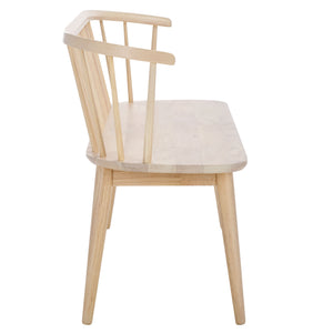 Safavieh Blanchard Spindle Bench - Timeless Elegance In Solid Wood For Entryways, Dining Rooms, And Hallways White Washed Wood Bch8500j