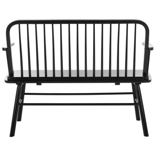 Safavieh Lucilia Spindle Bench - Elegant Windsor-Inspired Seating For Entryways, Living Rooms, And More Natural / White BCH8501C
