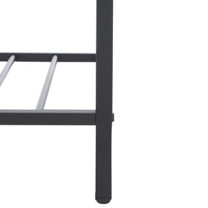 Safavieh Rhonwen Storage Bench - Modern Entryway Seat With Hidden Storage, Black Metal Frame & Wood Finish BCH9300A