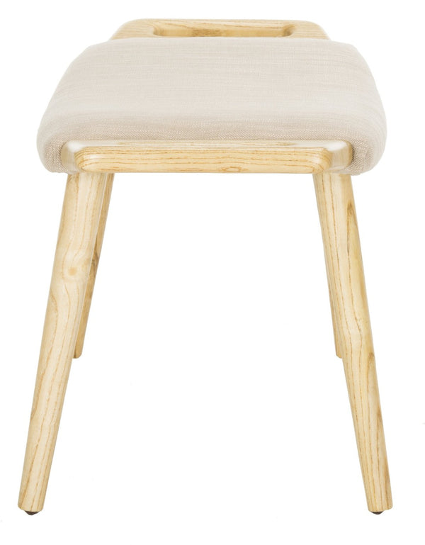 Safavieh Yara Bench - Stylish Mid-Century Scandinavian Accent For Entryways, Living Rooms, And Bedrooms Beige/Natural BCH9500A
