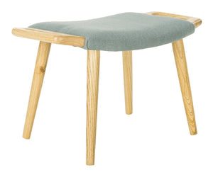 Safavieh Yara Bench - Stylish Mid-Century Scandinavian Accent For Entryways, Living Rooms, And Bedrooms Blue/Natural BCH9500B