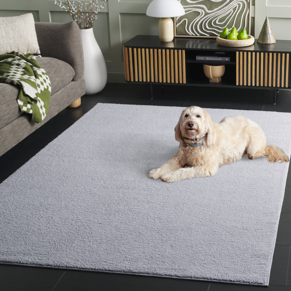 Safavieh Boucle Stylish Power Loomed Rug In Elegant Ivory - Durable, Washable, And Slip-resistant Design Grey Polyester Bcl100f-4