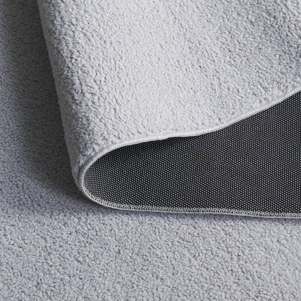 Safavieh Boucle Stylish Power Loomed Rug In Elegant Ivory - Durable, Washable, And Slip-resistant Design Grey Polyester Bcl100f-4